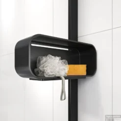 Inloopdouche Type A3 Met Douchemand En Helder Veiligheidsglas Met Antikalklaag Sealskin Inc. 90x200 Cm Mat Zwart -Baden Luxe Verkoop 8720314709711 3