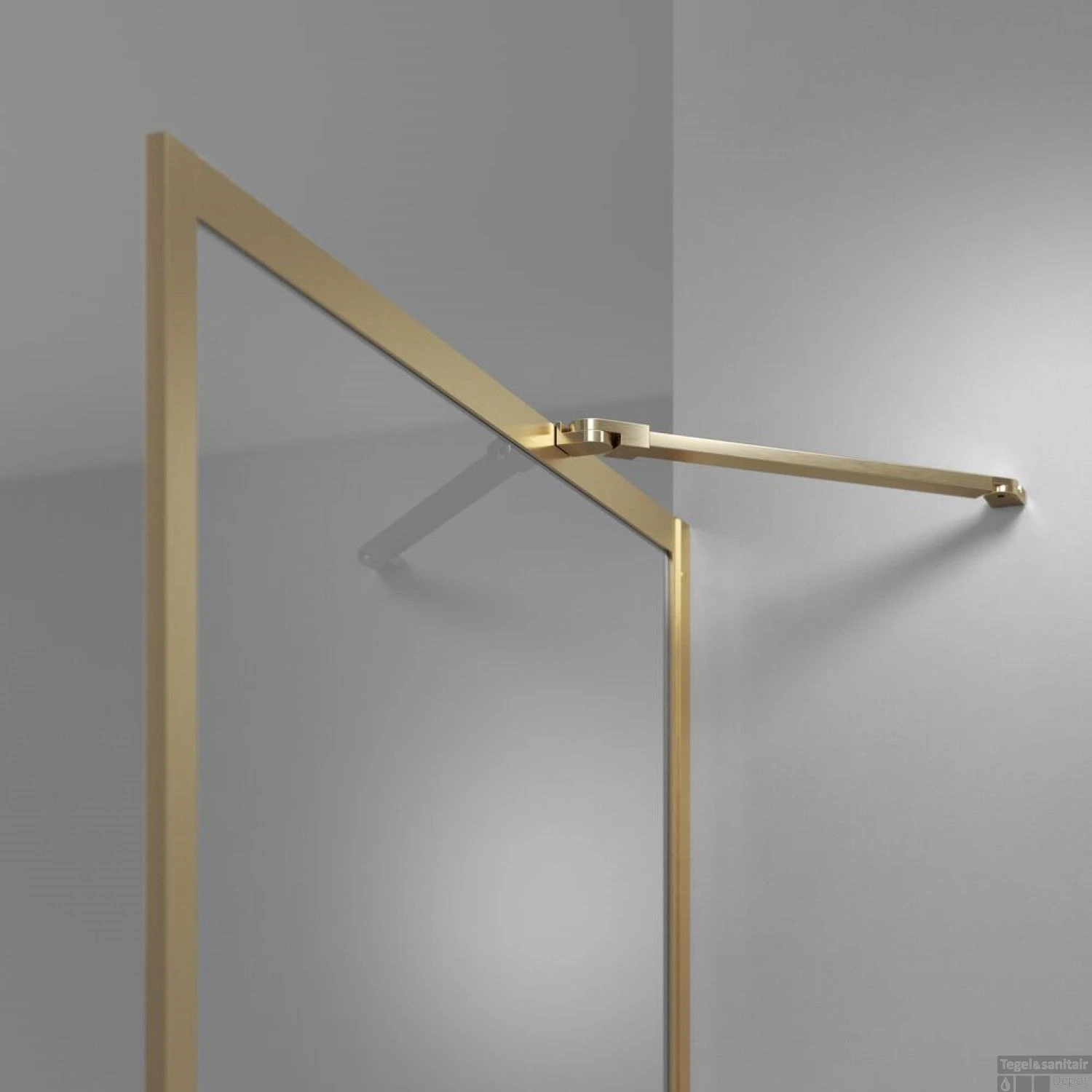 Sealskin Contour Inloopdouche Type A3 88x200 Cm, 6 Mm Helder Veiligheidsglas Met Antikalklaag Geborsteld Goud 3 Sealskin Contour Inloopdouche Type A3 88x200 Cm, 6 Mm Helder Veiligheidsglas Met Antikalklaag Geborsteld Goud - Afbeelding 3