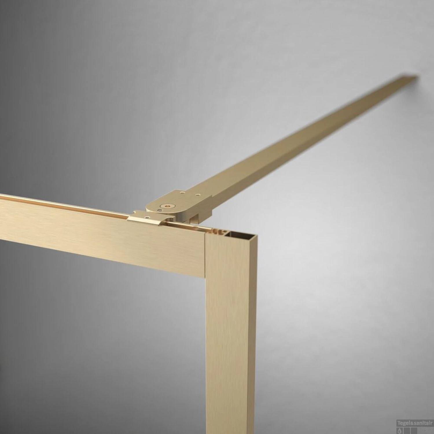 Sealskin Contour Inloopdouche Type A3 88x200 Cm, 6 Mm Helder Veiligheidsglas Met Antikalklaag Geborsteld Goud 2 Sealskin Contour Inloopdouche Type A3 88x200 Cm, 6 Mm Helder Veiligheidsglas Met Antikalklaag Geborsteld Goud - Afbeelding 2