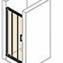 Huppe Classics 2 2-dlg. Nis Schuifdeur 90 X 190 Cm. Met Segment Matzilver-helder Glas