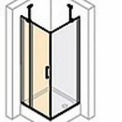 Huppe Classics 2 Draaideur 80 X 200 Cm. Met Segment Gl.zilver-antiplaque Glas