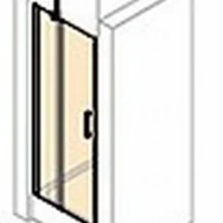 Huppe Classics 2 Nis Draaideur 80 X 200 Cm. Met Segment Matzilver-antiplaque Glas