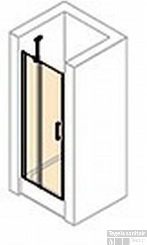 Huppe Classics 2 Nis Draaideur 80 X 200 Cm. Met Segment Matzilver-antiplaque Glas 1 Huppe Classics 2 Nis Draaideur 80 X 200 Cm. Met Segment Matzilver-antiplaque Glas