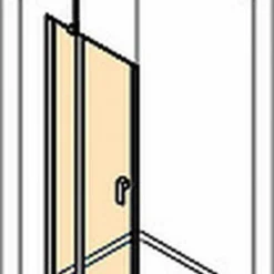 Huppe Design Pure Draaideur 90 X 190 Cm. Met Segment Chroom Look-helder Glas