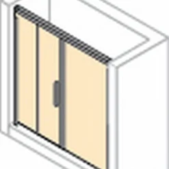 Huppe Design Pure Nis Draaideur 160 X 190 Cm. Met Segment En Zijdeel Matzilver-antiplaque Glas