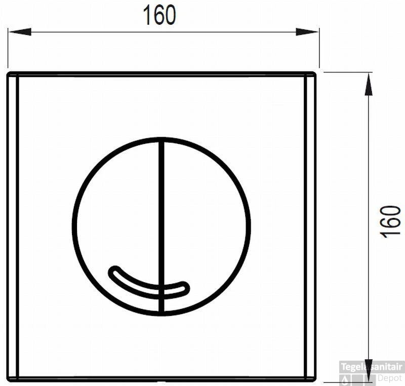 Wisa Argos Afdekplaat Met Dualflush Pergamon 2 Wisa Argos Afdekplaat Met Dualflush Pergamon - Afbeelding 2