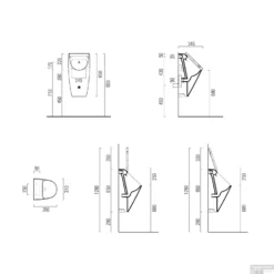 Urinoir Sapho Sand 31x65x34.5 Cm ExtraGlaze Keramiek Wit -Baden Luxe Verkoop 909711 urinoir sapho sand 31x65x34.5 cm extraglaze keramiek wit tech