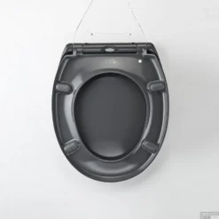 Toiletzitting Eisl Super Slim Softclose Quick Release RVS Scharnieren Donker Grijs -Baden Luxe Verkoop 9200000078356597 4
