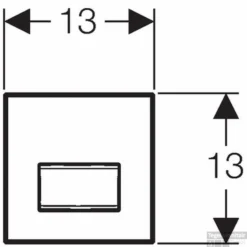 Geberit Sigma 50 Urinoir Bedieningsplaat Pneumatisch Glas Umbra-aluminium -Baden Luxe Verkoop 92586
