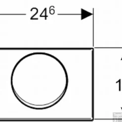 Geberit Mambo Bedieningsplaat Rvs -Baden Luxe Verkoop 92849