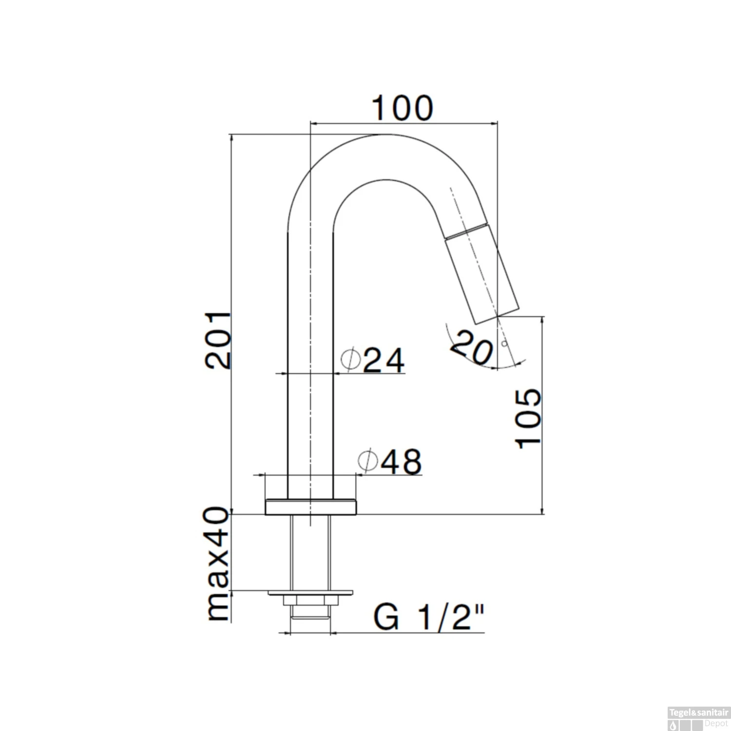 Fonteinkraan Opbouw Salenzi Giro Gebogen Gegalvaniseerd Geborsteld Messing Goud 4 Fonteinkraan Opbouw Salenzi Giro Gebogen Gegalvaniseerd Geborsteld Messing Goud - Afbeelding 4
