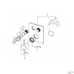 Afbouwdeel Inbouwthermostaat Wiesbaden Caral Klik Pro 2-weg Geborsteld Staal 5 Afbouwdeel Inbouwthermostaat Wiesbaden Caral Klik Pro 2-weg Geborsteld Staal -Baden Luxe Verkoop afbouwdeel inbouwthermostaat wiesbaden caral klik pro 2 weg geborsteld staal tech