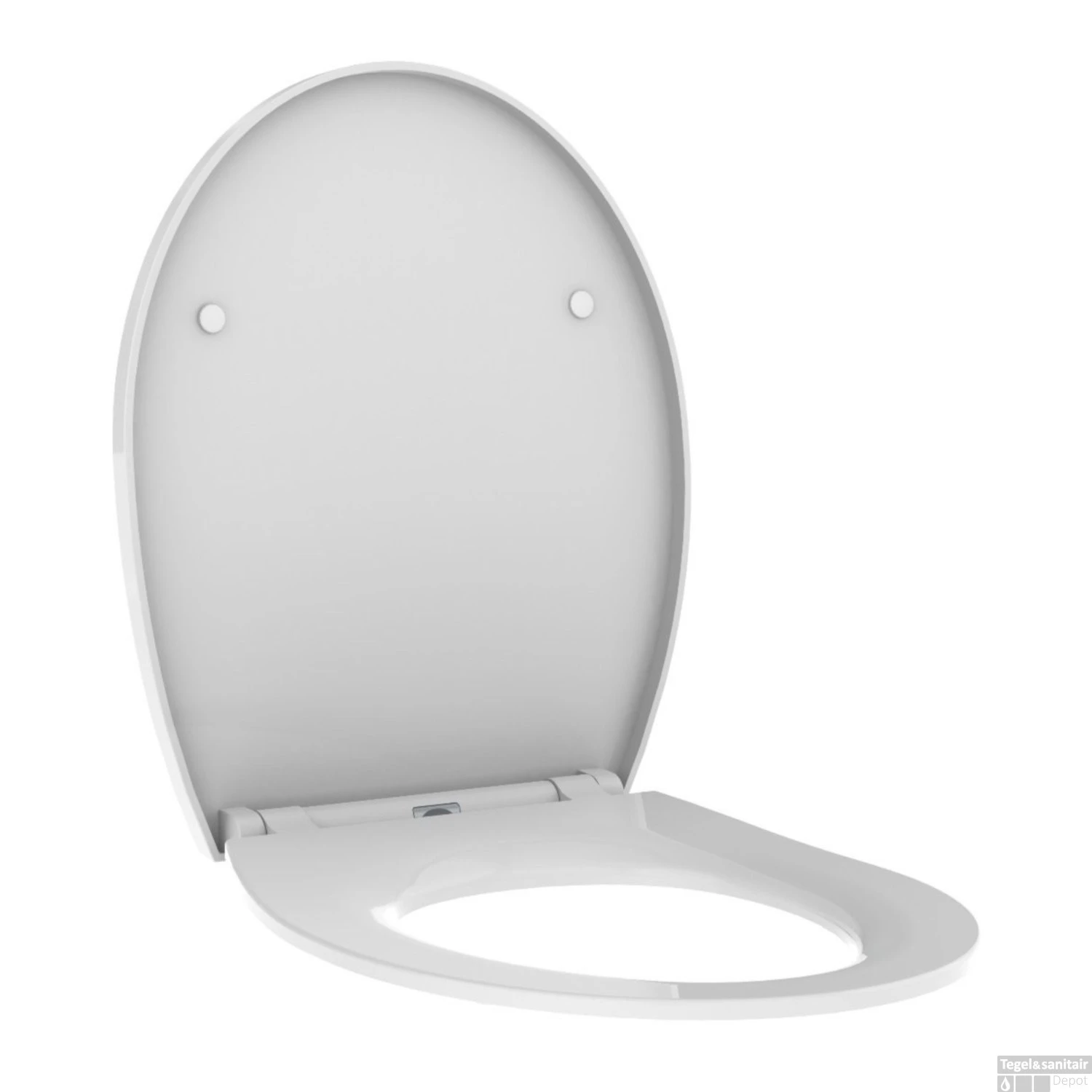 Allibert Toiletzitting Igenio Glanzend Wit 2 Allibert Toiletzitting Igenio Glanzend Wit - Afbeelding 2