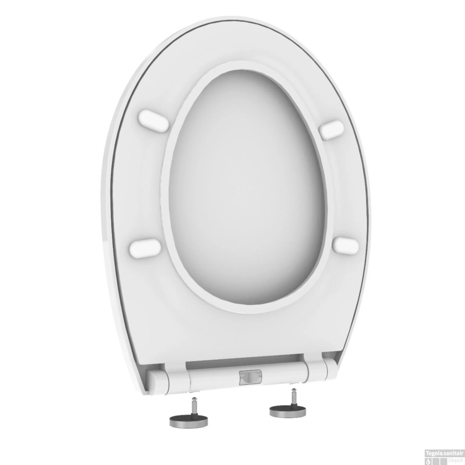 Allibert Toiletzitting Igenio Glanzend Wit 4 Allibert Toiletzitting Igenio Glanzend Wit - Afbeelding 4