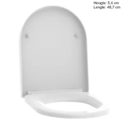 Allibert Toiletzitting Steel Glans Wit -Baden Luxe Verkoop allibert toiletzitting steel glans wit tec