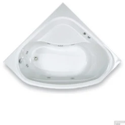 Allibert Whirlpoolbad LUCINA + Mantel AQUAZEN 2 140x140x53-53,3 Cm Wit