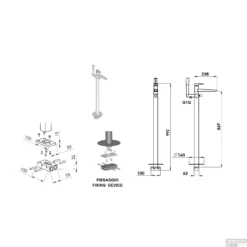 Vrijstaande Badmengkraan Sapho Axamite 99.2 Cm Met Handdouche Chroom -Baden Luxe Verkoop ax21 vrijstaande badmengkraan sapho axamite 99.2 cm met handdouche chroom 4