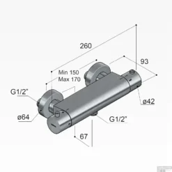 Douchethermostaat Hotbath Cobber Onderaansluiting 2-knop Geborsteld Messing PVD -Baden Luxe Verkoop b008bbp douchethermostaat hotbath cobber onderaansluiting 2 knop geborsteld messing pvd tech