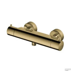 Douchethermostaat Hotbath Cobber Onderaansluiting 2-knop Gepolijst Messing