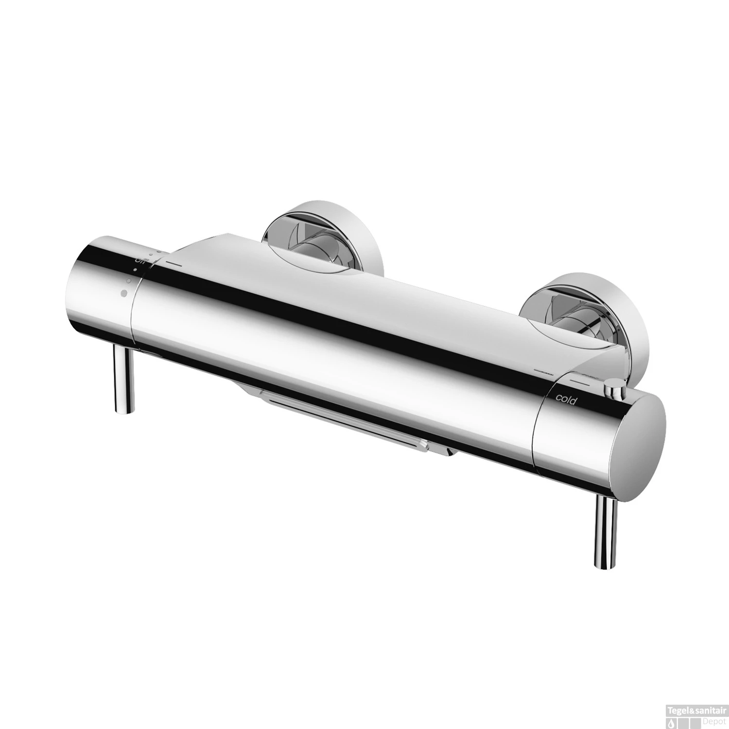 Badkraan Hotbath Cobber Thermostaat Waterval Uitloop Chroom 3 Badkraan Hotbath Cobber Thermostaat Waterval Uitloop Chroom - Afbeelding 3