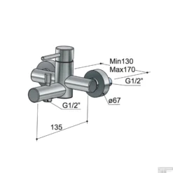 Badmengkraan Hotbath Buddy Opbouw 1-hendel Geborsteld Nikkel -Baden Luxe Verkoop b030gn badmengkraan hotbath buddy opbouw 1 hendel geborsteld nikkel tech 1