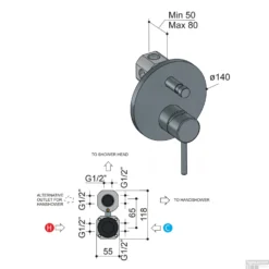 Douche/Badmengkraan Hotbath Buddy Inbouw Omstelrichting Chroom (incl. Inbouwdeel) -Baden Luxe Verkoop b032cr douchebadmengkraan hotbath buddy inbouw omstelrichting chroom incl. inbouwdeel tech
