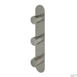 Douchethermostaat Hotbath Buddy Inbouw 2 Stopkranen Verticaal Geborsteld Nikkel OUTLET