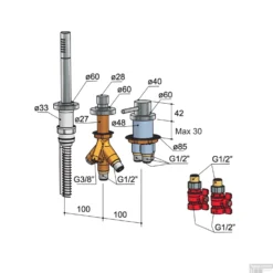 Badrandcombinatie Hotbath Buddy 1-hendel Mengkraan 2-weg Geborsteld Nikkel -Baden Luxe Verkoop b075gn badrandcombinatie hotbath buddy 1 hendel mengkraan 2 weg geborsteld nikkel tech 1