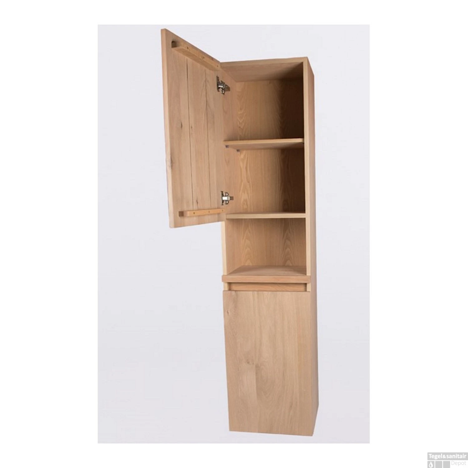 Badkamerkast Casajoy City 40x30x168cm Eiken 2 Badkamerkast Casajoy City 40x30x168cm Eiken - Afbeelding 2