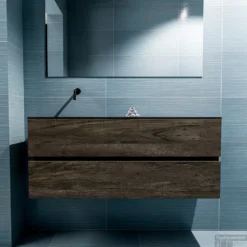 MONDIAZ ADA 120cm Toiletmeubel Dark Brown. LEX Wastafel Urban Links Zonder Kraangat -Baden Luxe Verkoop badkamermeubel ada dark brown model lex urban front 00028