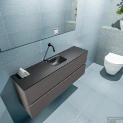MONDIAZ ADA 120cm Toiletmeubel Dark Grey. LEX Wastafel Urban Midden Zonder Kraangat 7 MONDIAZ ADA 120cm Toiletmeubel Dark Grey. LEX Wastafel Urban Midden Zonder Kraangat -Baden Luxe Verkoop badkamermeubel ada dark clay model lex urban top 0026