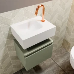 MONDIAZ ANDOR 40cm Toiletmeubel Army. LEX 40cm Wastafel Talc Links 1 Kraangat 7 MONDIAZ ANDOR 40cm Toiletmeubel Army. LEX 40cm Wastafel Talc Links 1 Kraangat -Baden Luxe Verkoop badkamermeubel andor army model lex vrijhangend talc sidetop 0005