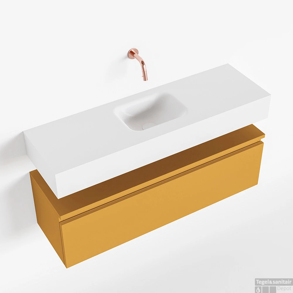 MONDIAZ ANDOR 100cm Toiletmeubel Ocher. LEX 100cm Wastafel Talc Midden Geen Kraangat 1 MONDIAZ ANDOR 100cm Toiletmeubel Ocher. LEX 100cm Wastafel Talc Midden Geen Kraangat