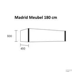 Badkamermeubel BWS Madrid Washed Oak 180x45x30 Cm Mat Witte Solid Surface Wastafel Rechts (2 Lades, 1 Kraangat) -Baden Luxe Verkoop badkamermeubel bws madrid 180 cm tech 6 1 1