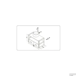 Badkamermeubel Casajoy Detroit 100x50x55cm Eiken Met Zwart RVS Frame -Baden Luxe Verkoop badkamermeubel casajoy detroit 100x50x55cm eiken met zwart rvs frame tech