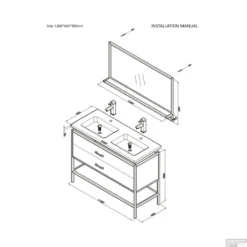 Badkamermeubel Casajoy Miami 120x46x90cm Eiken Met Artificial Stone Wastafel Zwart -Baden Luxe Verkoop badkamermeubel casajoy miami 120x46x90cm eiken met artificial stone wastafel zwart tech