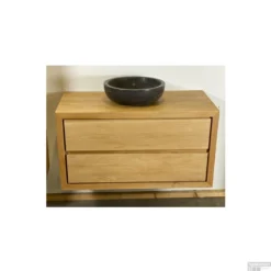 Badkamermeubel Casajoy Oxford 100x50x53cm Naturel Eiken -Baden Luxe Verkoop badkamermeubel casajoy oxford 100x50x53cm licht eiken detail2