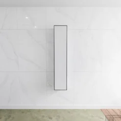 Kolomkast Mondiaz LAGOM 150cm Opbouw Rechtsdraaiend Mat Zwart