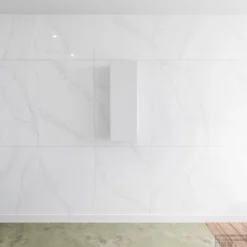Kolomkast Mondiaz LAGOM 90cm Opbouw Rechtsdraaiend Mat Wit