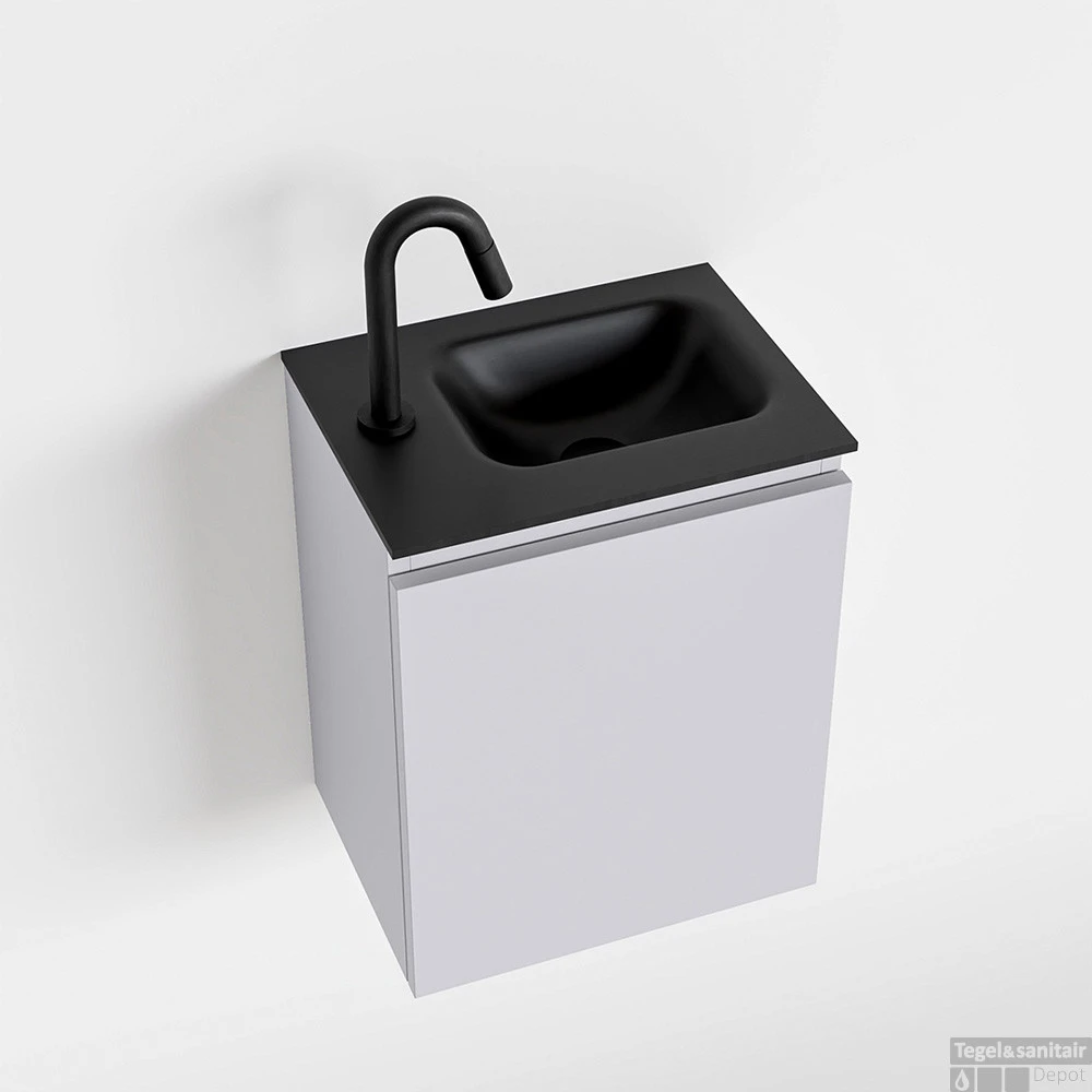 MONDIAZ OLAN 40cm Toiletmeubel Cale. LEX Wastafel Urban Rechts 1 Kraangat 1 MONDIAZ OLAN 40cm Toiletmeubel Cale. LEX Wastafel Urban Rechts 1 Kraangat