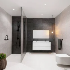 Badkamermeubel Solid Surface BWS Stockholm 120x46 Cm Dubbel Mat Wit 2 Laden (met 2 Kraangaten) -Baden Luxe Verkoop badkamermeubel solid surface bws stockholm 120x46 cm dubbel mat wit met 2 kraangaten pc75341027 00031 2