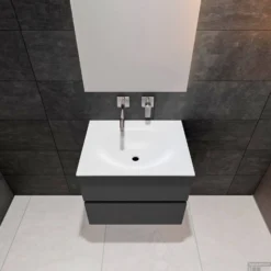 Badkamermeubel Solid Surface BWS Stockholm 60x46 Cm Mat Antraciet (zonder Kraangat) 10 Badkamermeubel Solid Surface BWS Stockholm 60x46 Cm Mat Antraciet (zonder Kraangat) -Baden Luxe Verkoop badkamermeubel solid surface bws stockholm 60x46 cm mat antraciet zonder kraangat pc75341002 00006 3