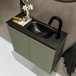 MONDIAZ TURE 60cm Toiletmeubel Army. EDEN Wastafel Urban Rechts 1 Kraangat 7 MONDIAZ TURE 60cm Toiletmeubel Army. EDEN Wastafel Urban Rechts 1 Kraangat -Baden Luxe Verkoop badkamermeubel ture army model eden urban sidetop 0011
