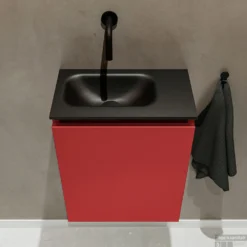 MONDIAZ TURE 40cm Toiletmeubel Fire. EDEN Wastafel Urban Links Geen Kraangat -Baden Luxe Verkoop badkamermeubel ture fire model eden urban top 0006