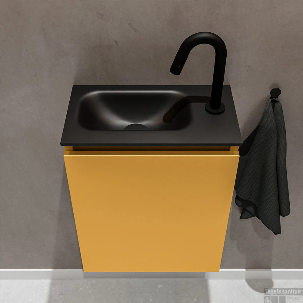 MONDIAZ TURE 40cm Toiletmeubel Ocher. EDEN Wastafel Urban Links 1 Kraangat 4 MONDIAZ TURE 40cm Toiletmeubel Ocher. EDEN Wastafel Urban Links 1 Kraangat - Afbeelding 4
