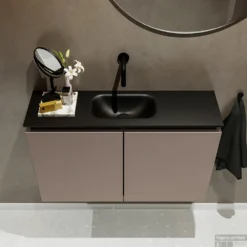 MONDIAZ TURE 80cm Toiletmeubel Smoke. EDEN Wastafel Urban Midden Geen Kraangat 8 MONDIAZ TURE 80cm Toiletmeubel Smoke. EDEN Wastafel Urban Midden Geen Kraangat -Baden Luxe Verkoop badkamermeubel ture smoke model eden urban top 0014