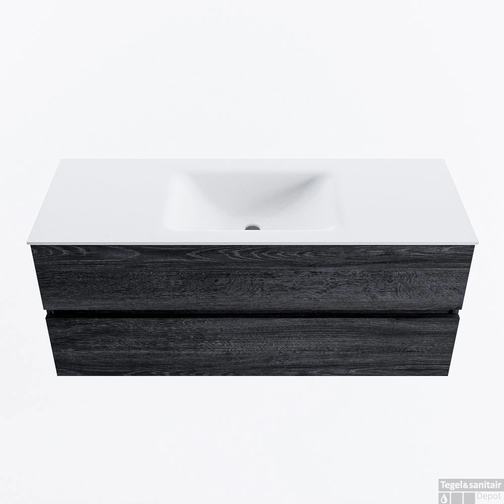 MONDIAZ VICA 120cm Badmeubel Onderkast Antracite 2 Lades. Wastafel CLOUD Midden 1 Kraangat, Kleur Talc. 1 MONDIAZ VICA 120cm Badmeubel Onderkast Antracite 2 Lades. Wastafel CLOUD Midden 1 Kraangat, Kleur Talc.