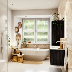 MONDIAZ VICA 100cm Badmeubel Onderkast Antracite 2 Lades. Wastafel Moon Midden Zonder Kraangat, Kleur Talc Met Spiegel LED. 13 MONDIAZ VICA 100cm Badmeubel Onderkast Antracite 2 Lades. Wastafel Moon Midden Zonder Kraangat, Kleur Talc Met Spiegel LED. -Baden Luxe Verkoop badkamermeubel vica antracite moon talc set3 0013