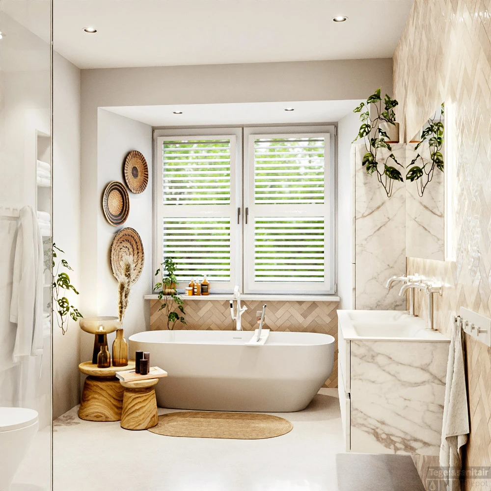 MONDIAZ VICA 120cm Badmeubel Onderkast Carrara 2 Lades. Wastafel CLOUD Dubbel 2 Kraangaten, Kleur Talc Met Spiegel LED. 6 MONDIAZ VICA 120cm Badmeubel Onderkast Carrara 2 Lades. Wastafel CLOUD Dubbel 2 Kraangaten, Kleur Talc Met Spiegel LED. - Afbeelding 6