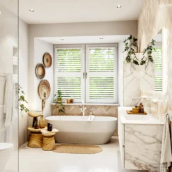 MONDIAZ VICA 190cm Badmeubel Onderkast Carrara 4 Lades. Wastafel CLOUD Dubbel Zonder Kraangat, Kleur Talc. -Baden Luxe Verkoop badkamermeubel vica carrara cloud talc set3 0101